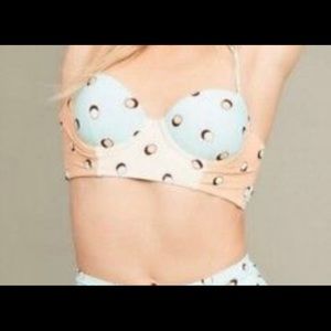 Anthropologie-Allihop dot bikini top